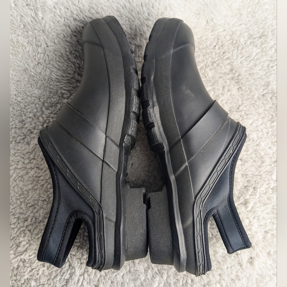 HUNTER Waterproof Women Clog Size 9 Us Color Black Perfect For Spring - Picture 9 of 13